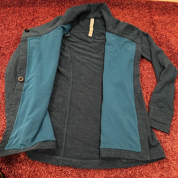 LULULEMON Coast Wrap II teal women’s jacket, size 4 - Picture 7 of 13
